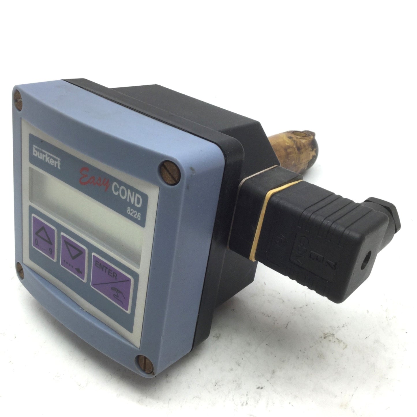 Used Burkert 8226-FPM-PVDF Easy CON Digital Inductive Conductivity Sensor 4-20 mA