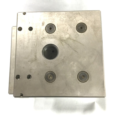 Used Ball Bearing Die Press Set Table 6.625" x 3.75", Throat 2.375", 9.75"x8"x4.75"