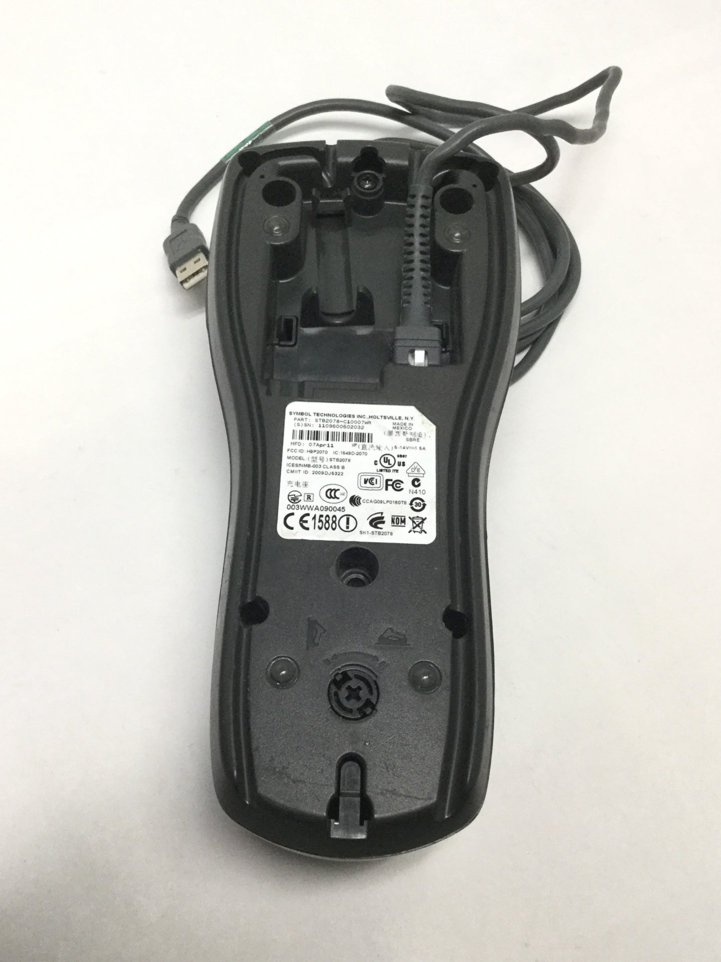 For parts or not working Symbol MT2070-SL0D62370WR Handheld Mobile Barcode Scanner w/Bluetooth Cradle
