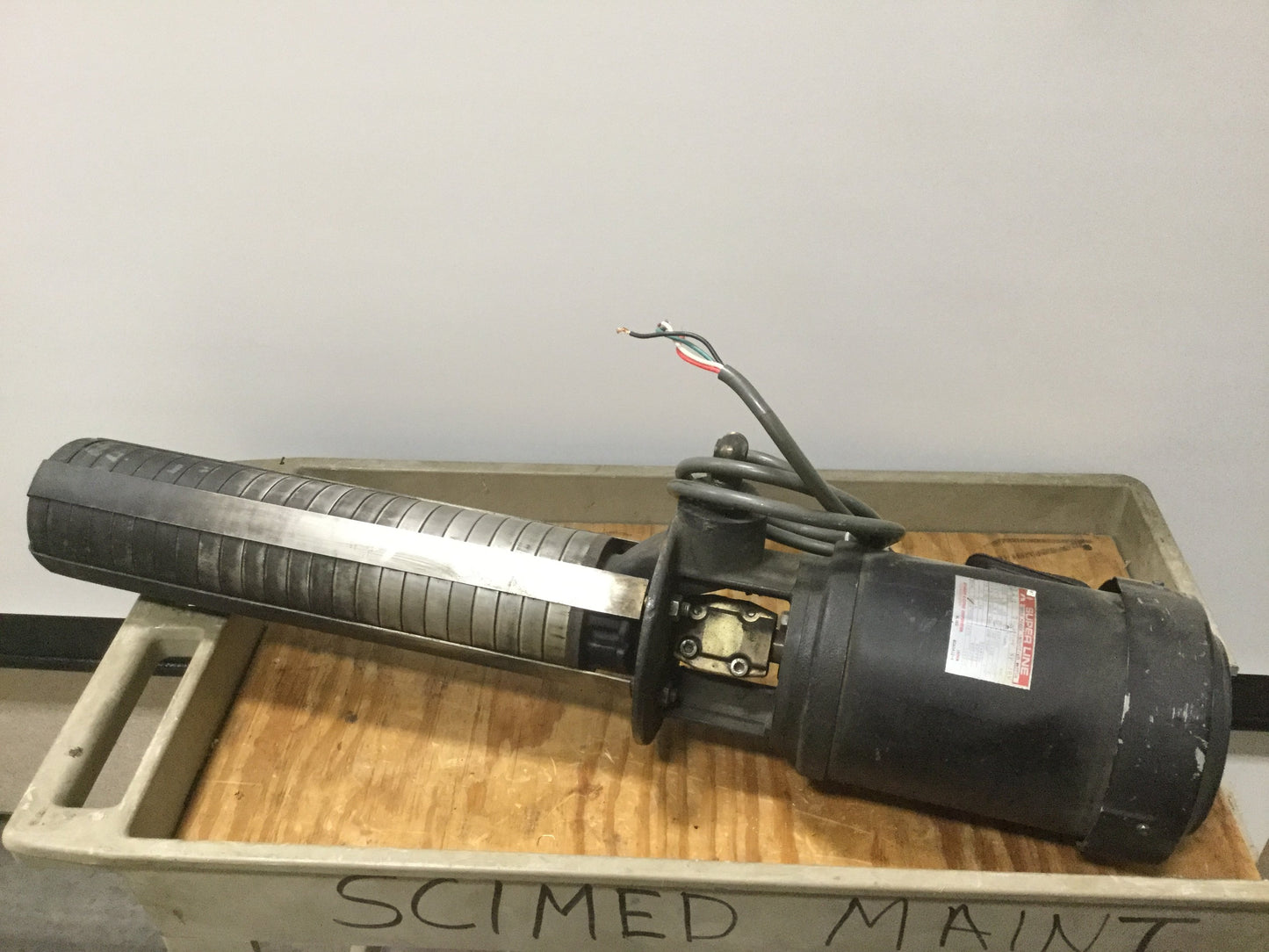 Used GRUNDFOS CRK2-220/14 Vertical Multi-Stage Coolant Pump 20GPM 3Ø 200-220VAC 7.8A