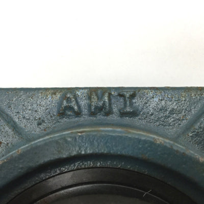 Used AMI KHF208 Eccentric Collar Locking Four-Bolt Flange Bearing Shaft Diameter 40mm