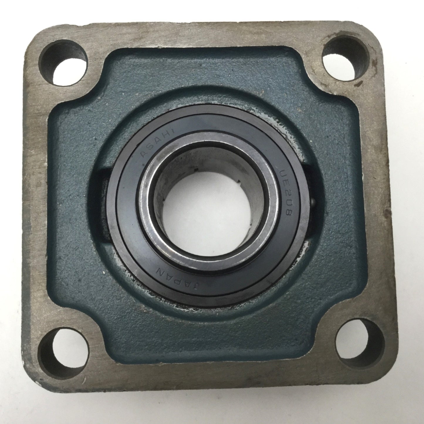 Used AMI KHF208 Eccentric Collar Locking Four-Bolt Flange Bearing Shaft Diameter 40mm