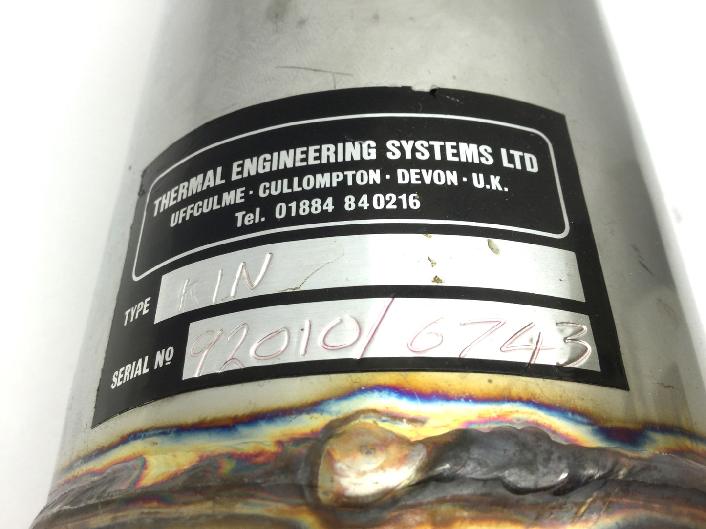 Used Thermal Engineering K/S Heat Exchanger SS 316 L 50-185C