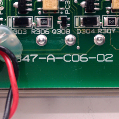 Used Keyence 347-A-C06-02 VG-301 Rear Panel & Control Board