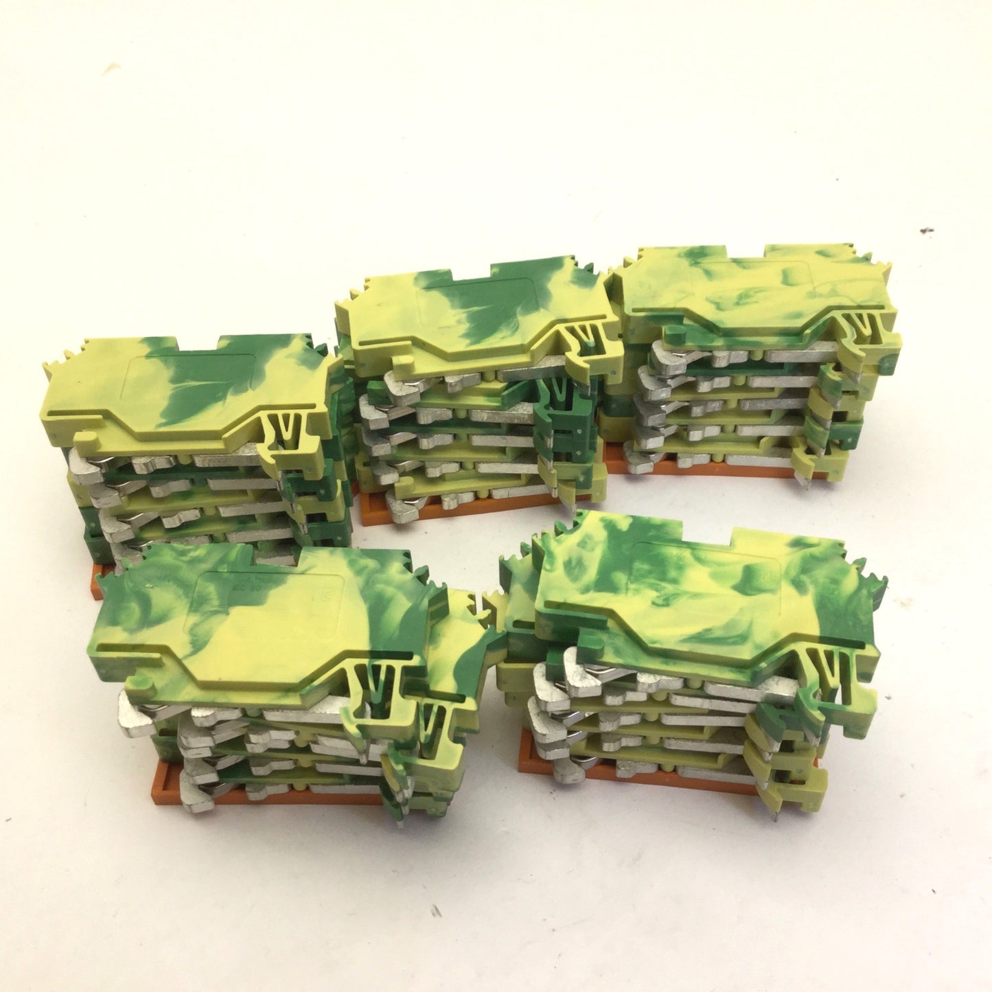 Used Lot of 25 Wago 282 IEC 60947-7-2 DIN Rail Mount Terminal Blocks, 24 -10AWG