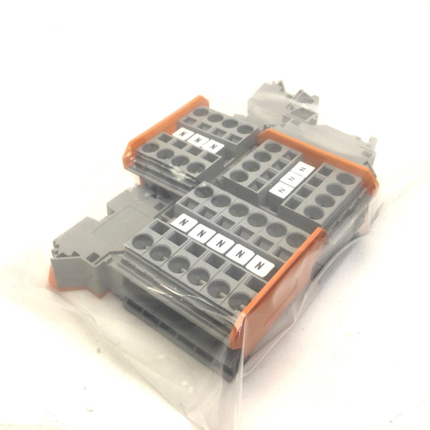 Used Lot of 20 Wago 284 IEC 60947-7-1 Terminal Blocks DIN Rail Mount, AWG 24-8