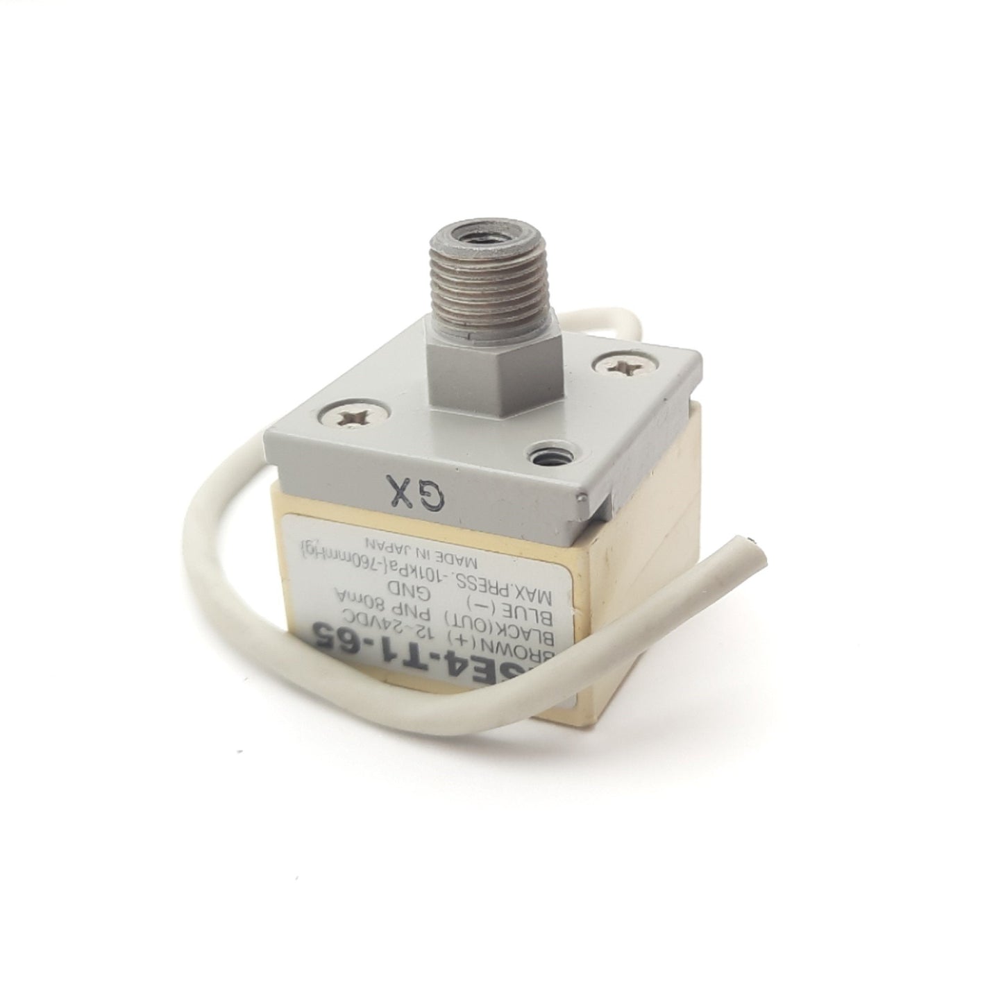 Used SMC ZSE4-T1-65 Vacuum Pressure Switch, Pressure Rating: -101kPa (-760mmHg)