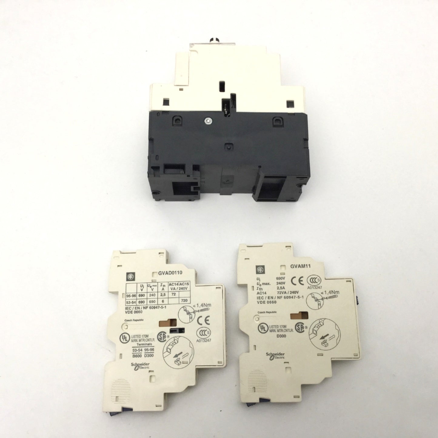Used Telemecanique GV2-P06H7/1-1.6A Manual Starter and Protector 3-Pole, 1 to 1.6 Amp