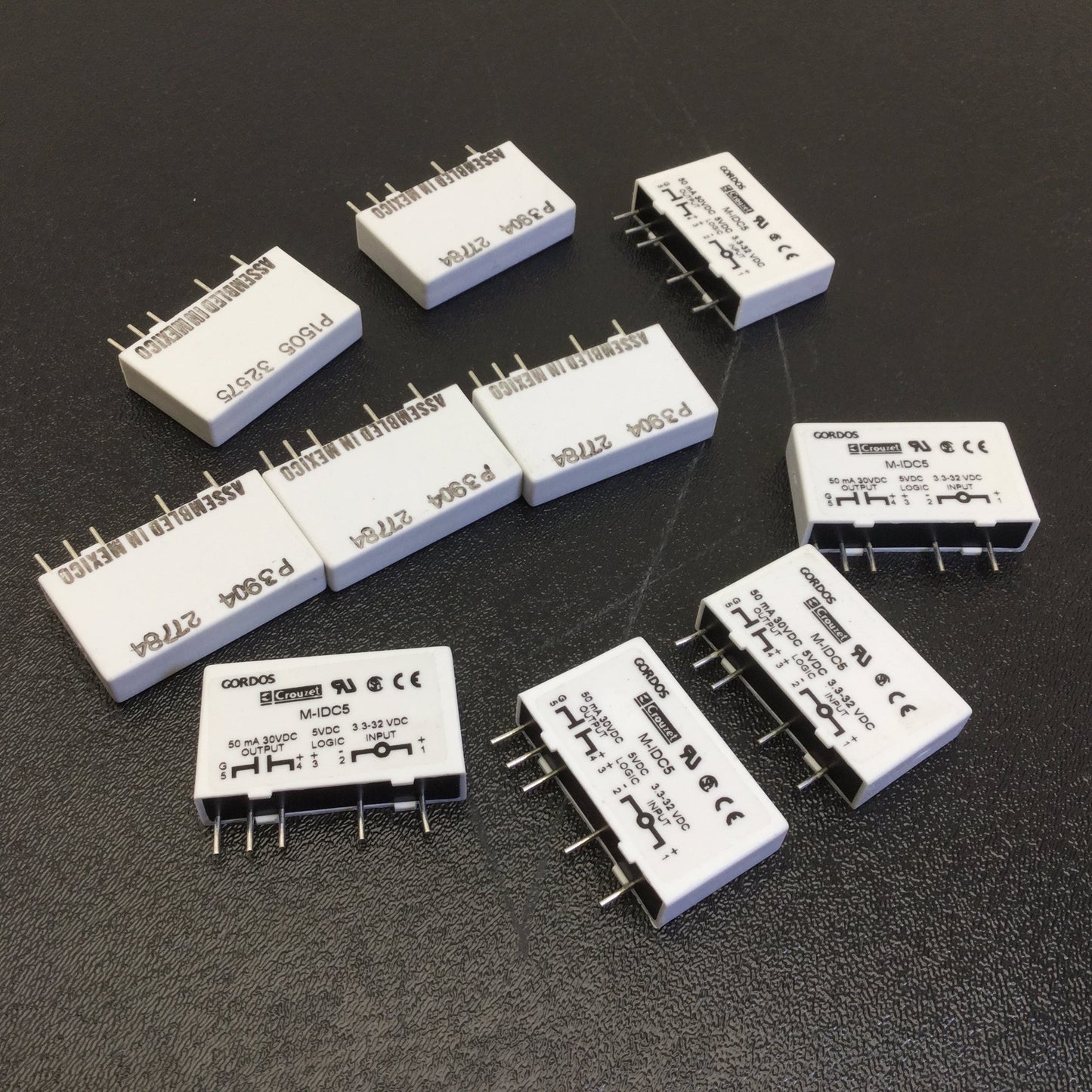 Used Lot of 10 Gordos Crouzet M-IDC5 Solid State Relays 3.3-32VDC In, 30VDC 50mA Out