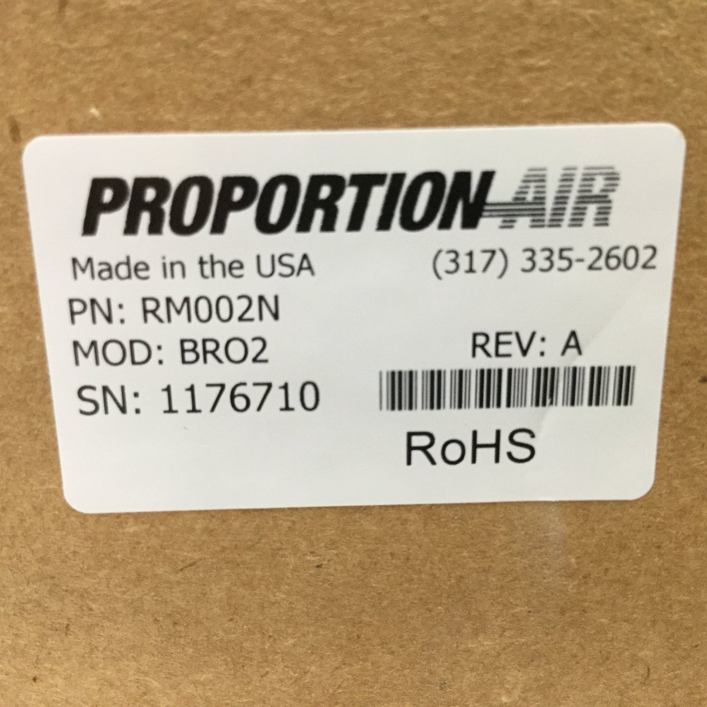 New Proportion Air RM002 Diaphragm Pressure Regulator, Volume Booster, 0-300psi Out