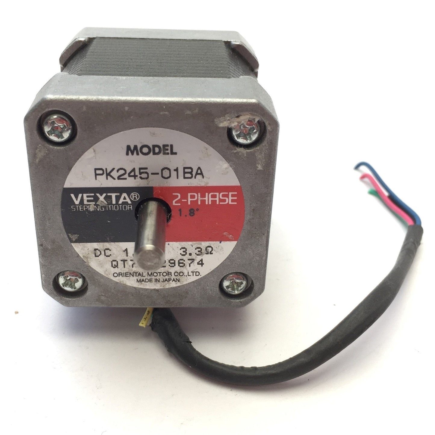 Used Oriental Motor Vexta PK245-01BA Stepping Motor 2-Phase 1.2A NEMA 17, *Cut Wires*
