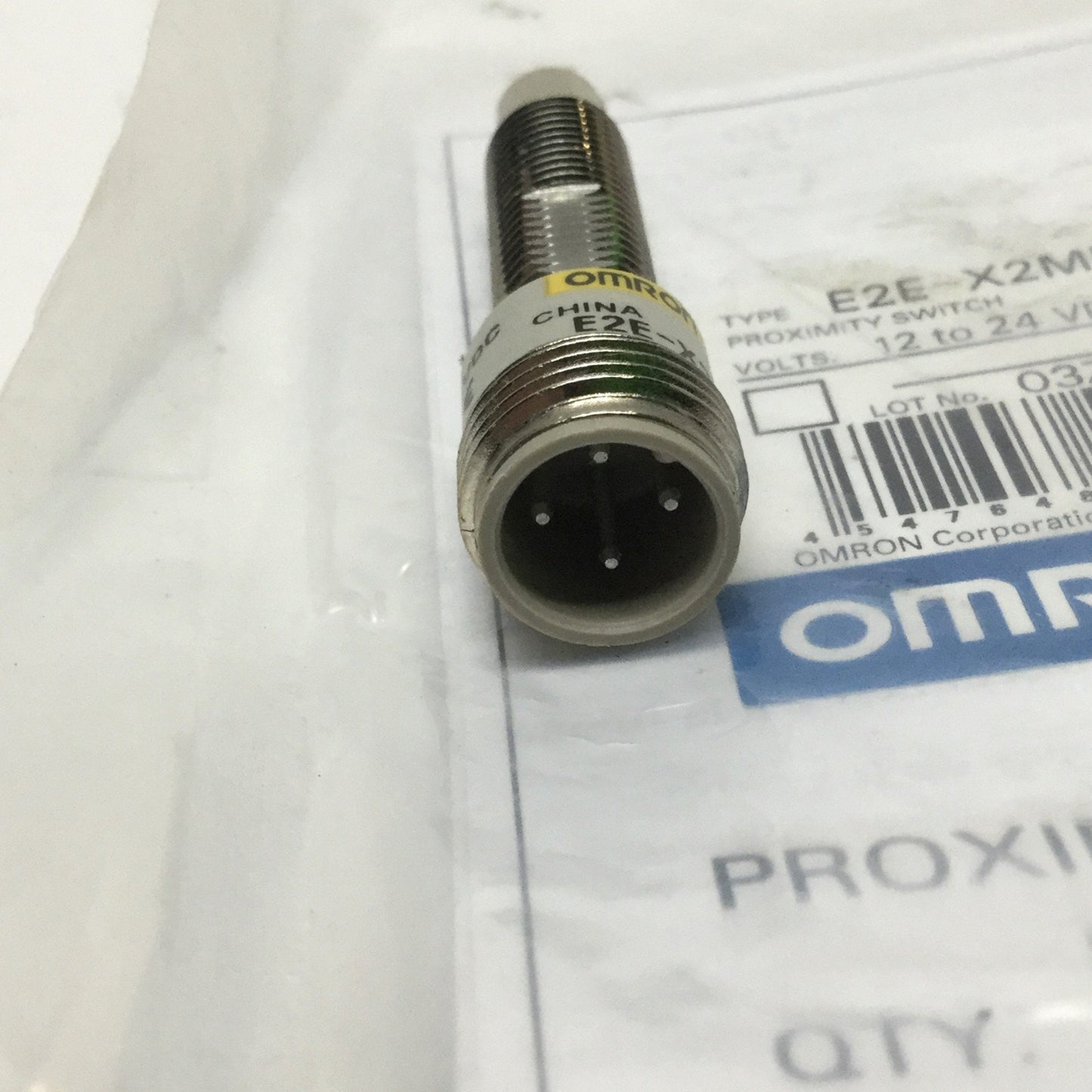 New Other Omron E2E-X2MF2-M1 Inductive Proximity Sensor Switch 2mm Range, PNP NC, 12-24VDC