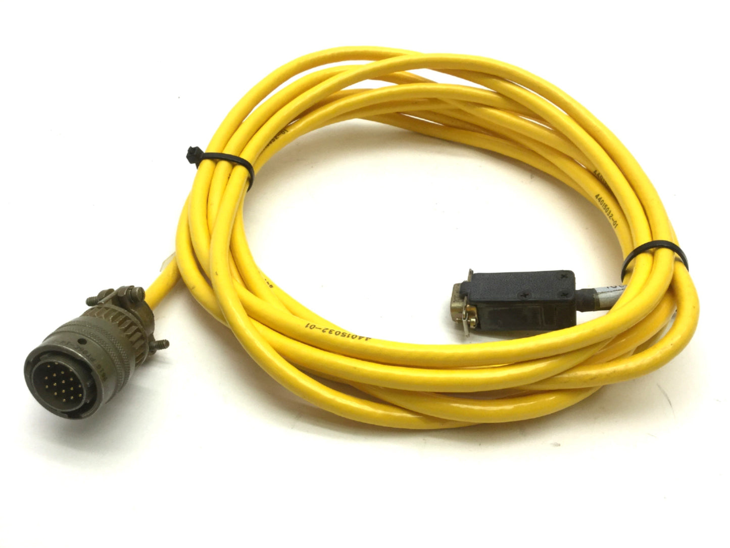 Used Parker 71-15018-15 Motor Encoder Feedback Cable, MS Round 18-Pin, 15' Long