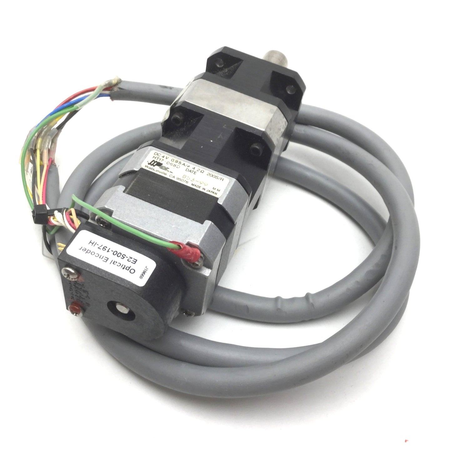 Used Applied Motion 17PL0100 Planetary Gearhead HT17-068D Motor E2-500-197-IH Encoder