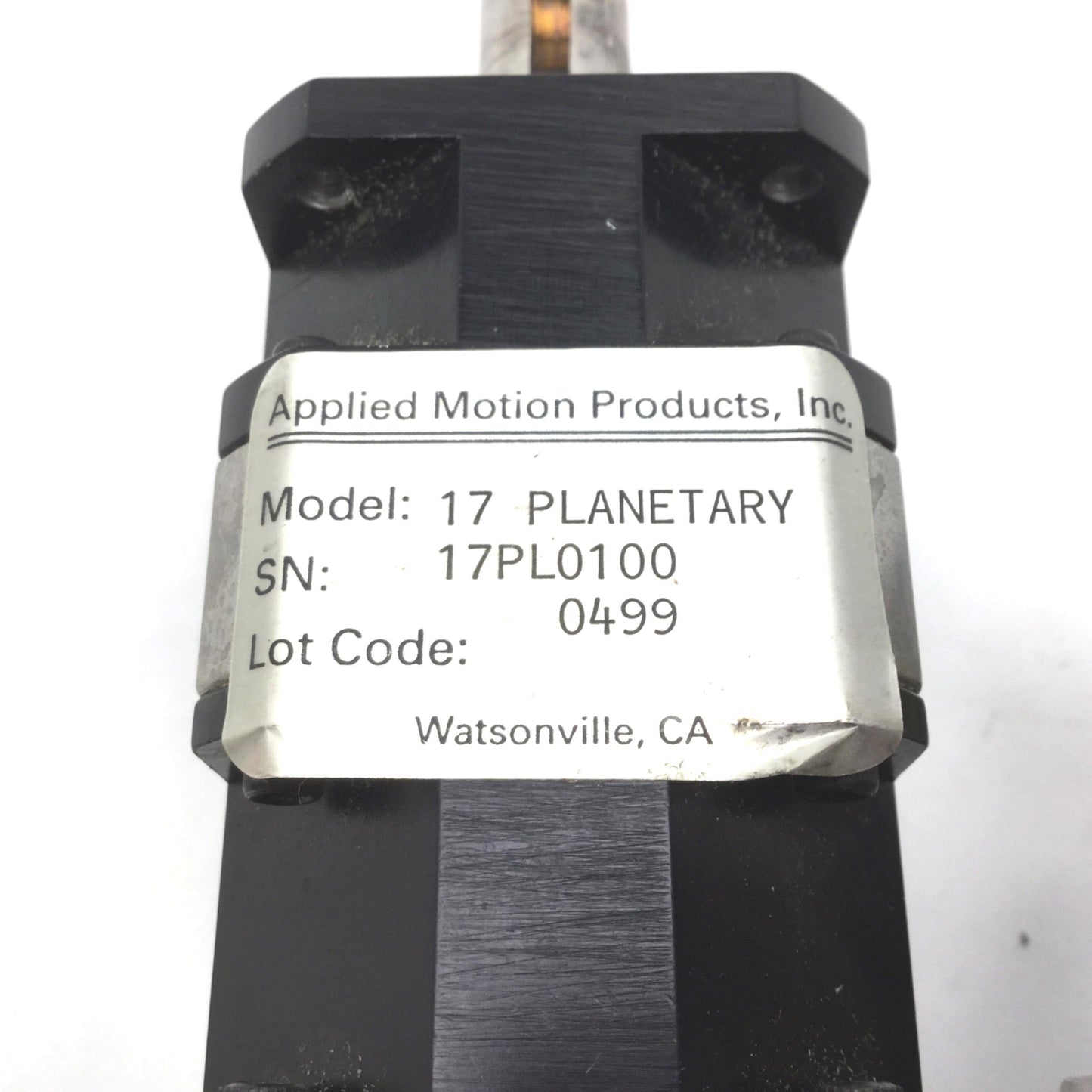 Used Applied Motion 17PL0100 Planetary Gearhead HT17-068D Motor E2-500-197-IH Encoder