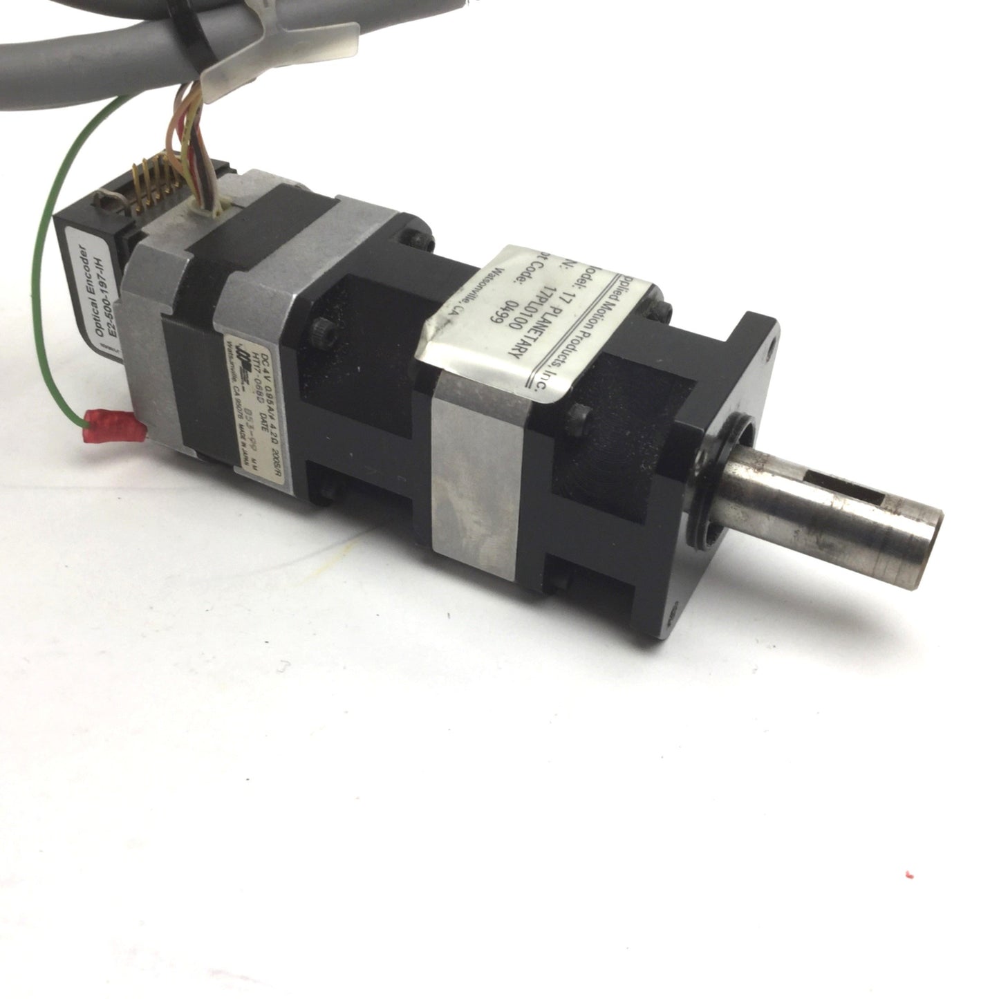 Used Applied Motion 17PL0100 Planetary Gearhead HT17-068D Motor E2-500-197-IH Encoder