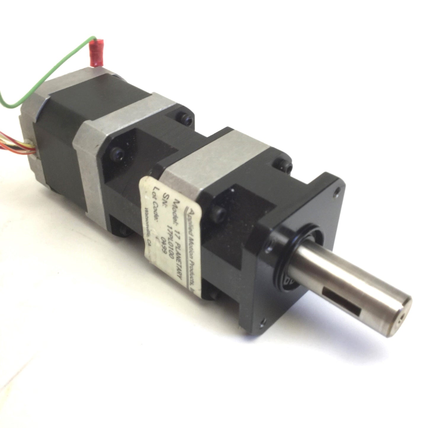 Used Applied Motion 17PL0100 Planetary Gearhead, HT17-075 Motor, 4VDC, 1.2A