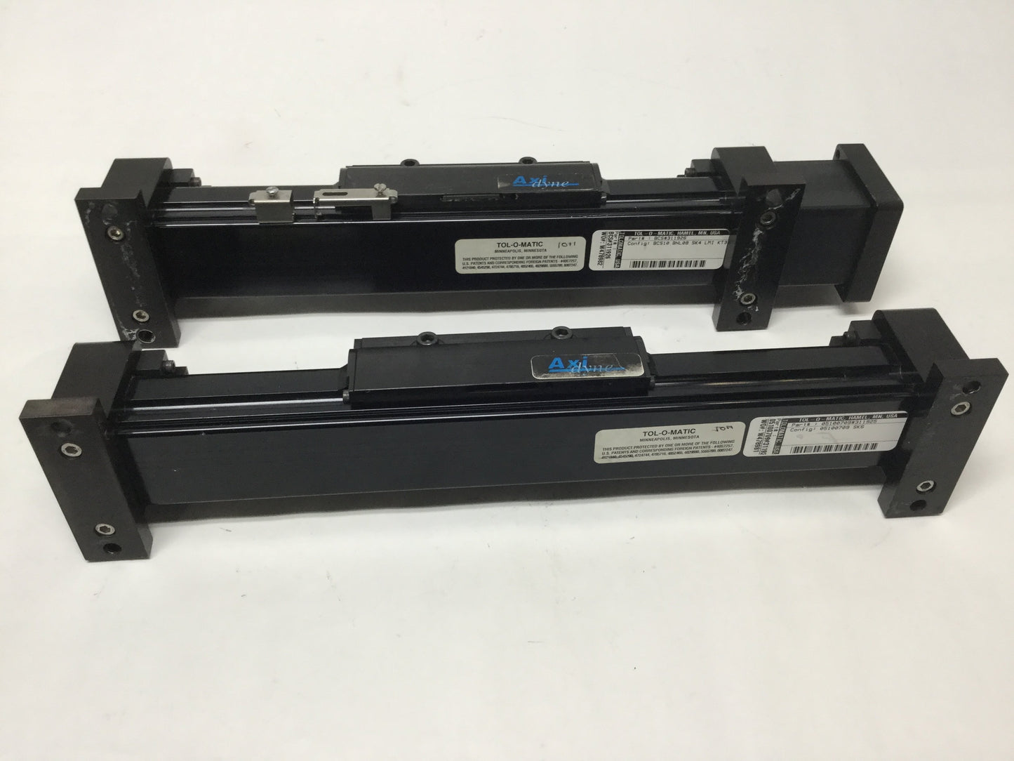 Used Tol-O-Matic BCS10 BNL08 SK4 LMI Ball Screw Linear Actuator 4" Stroke, w/ Idler