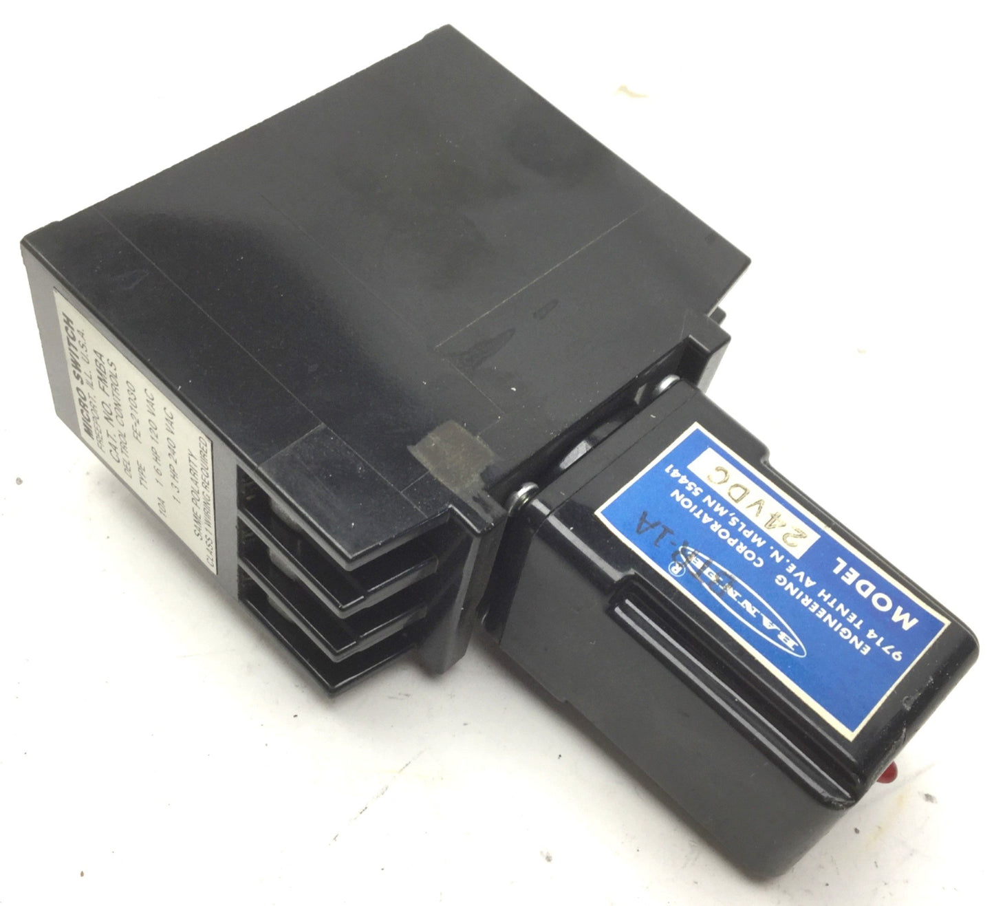 Used Banner BTR-1A Solid State Relay & Micro Switch FMBA, 1/6HP 120VAC, 1/6HP 240VAC