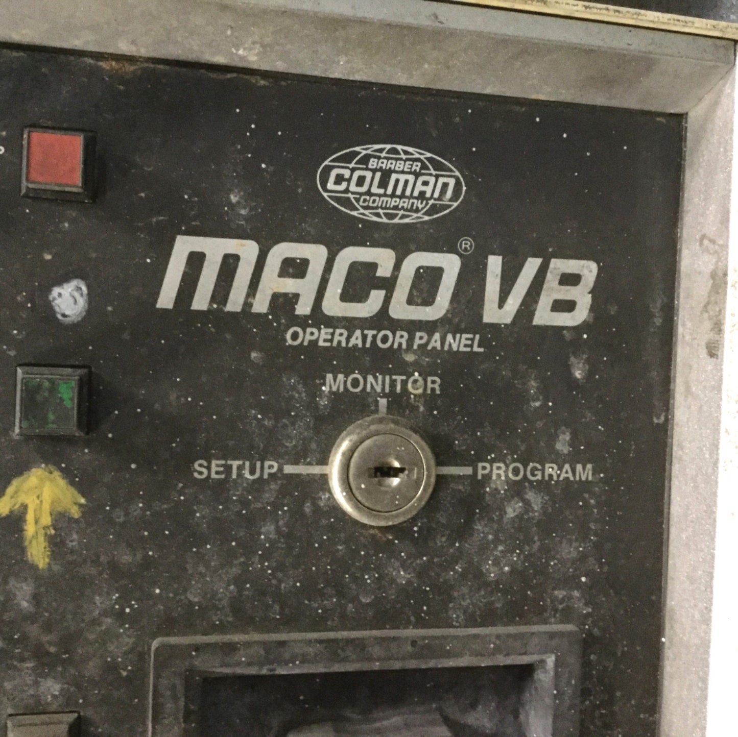 Used Barber Colman A11957 Maco VB Operator Interface Panel, 120V, 50/60Hz