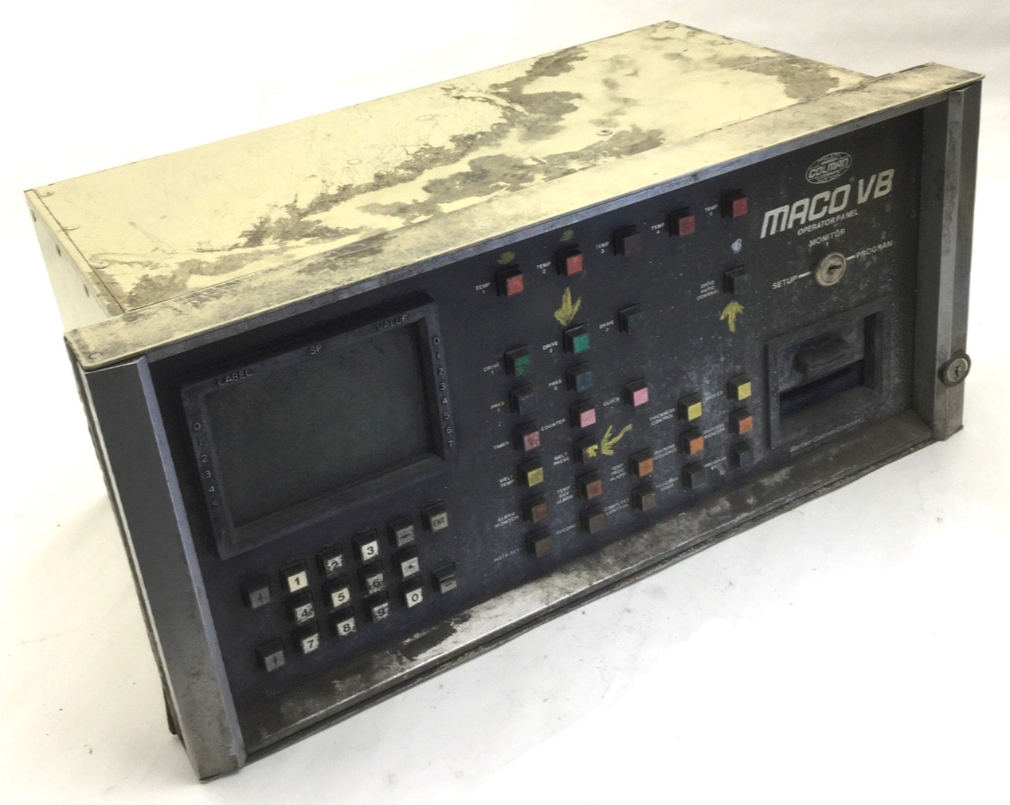 Used Barber Colman A11957 Maco VB Operator Interface Panel, 120V, 50/60Hz