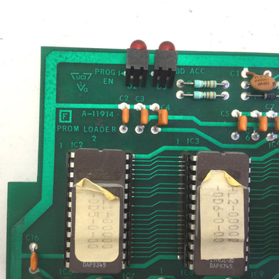 Used Barber Colman A-11914 Prom Loader Memory PC Board, 33-1145-1