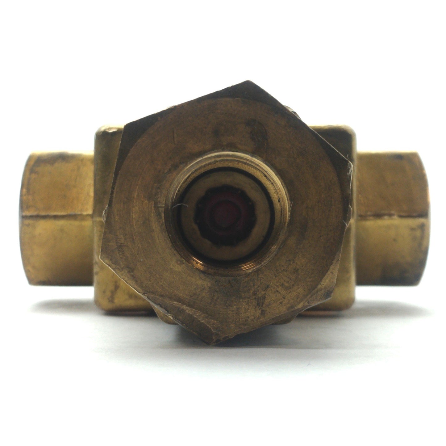 Used Burkert 340-C-12.0-B-MS Solenoid Valve 3/2-Way 3-10bar 1/2"NPT 3/8"NPT 240VAC 8W