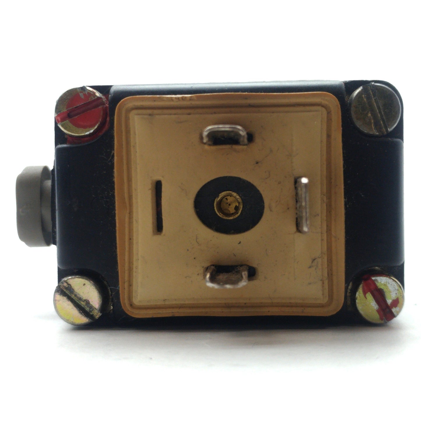 Used Burkert 340-C-12.0-B-MS Solenoid Valve 3/2-Way 3-10bar 1/2"NPT 3/8"NPT 240VAC 8W