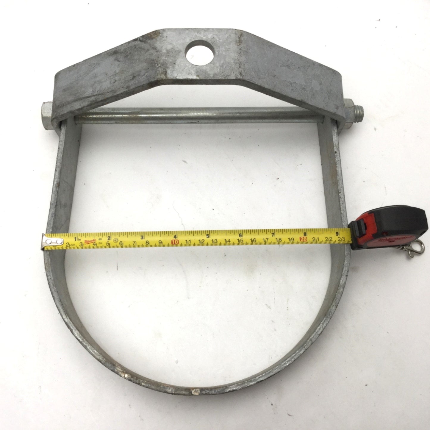 Used (Lot of 4) 9" Clevis Hanger Galvanized Steel Adjustable Overhead Pipe Hangers