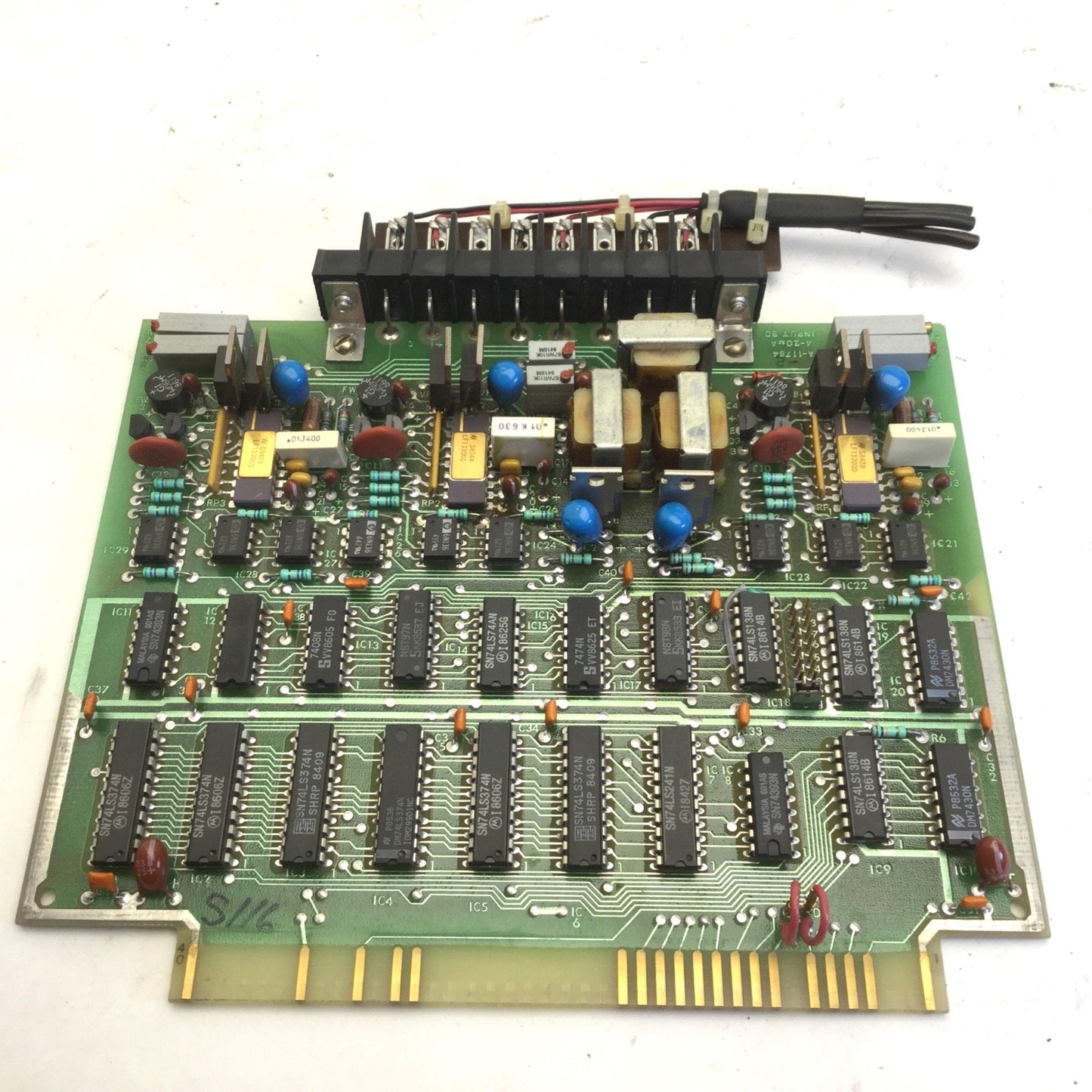 Used Barber Colman A-11784 Input Board Card, 4-20mA, 33-1107 See Pictures For Details