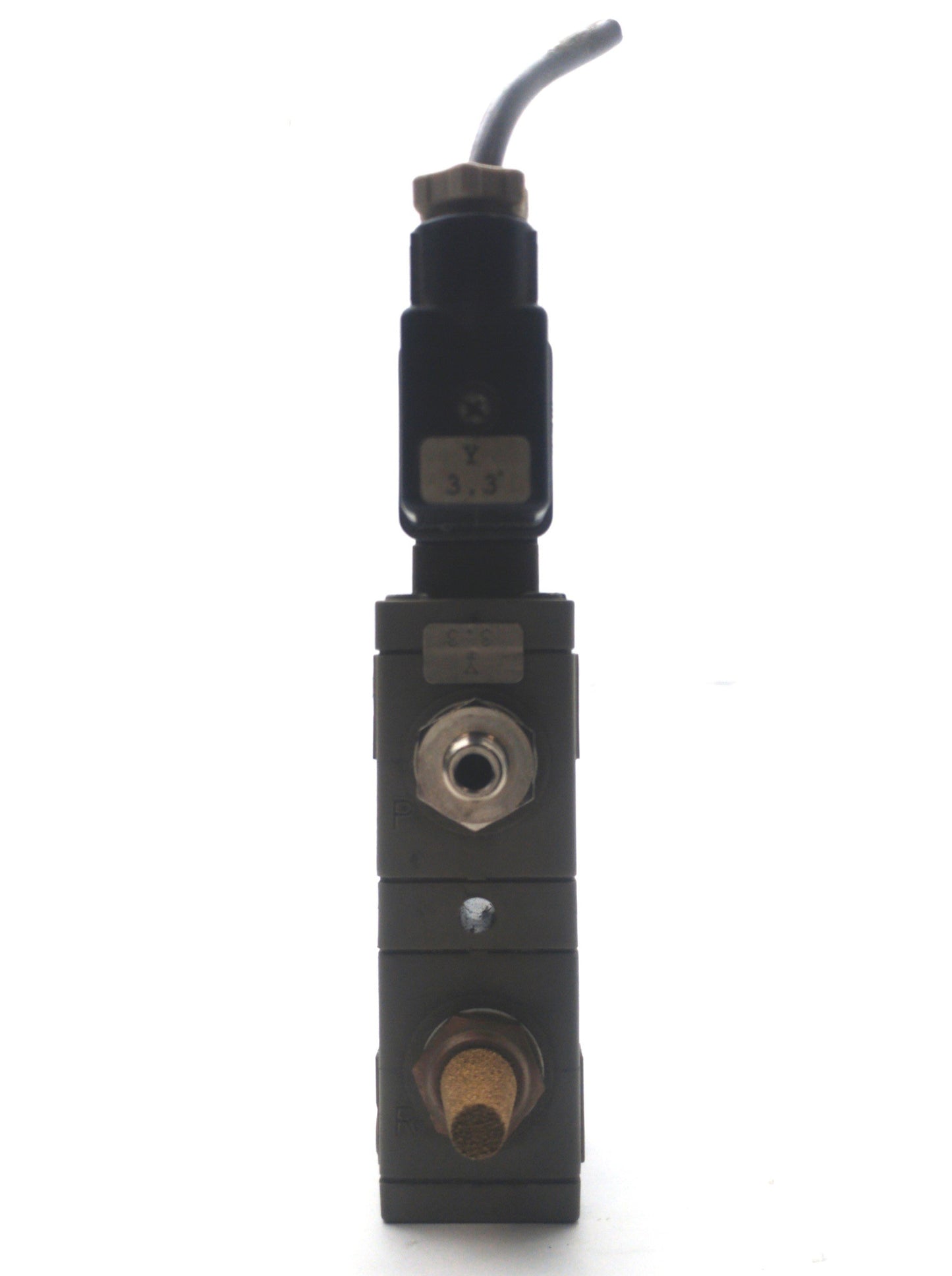 Used Burkert 456-G-06.0-B Solenoid Valve, 2x 2-Way, 2-7bar, 3/8"NPT, 24VAC 2W
