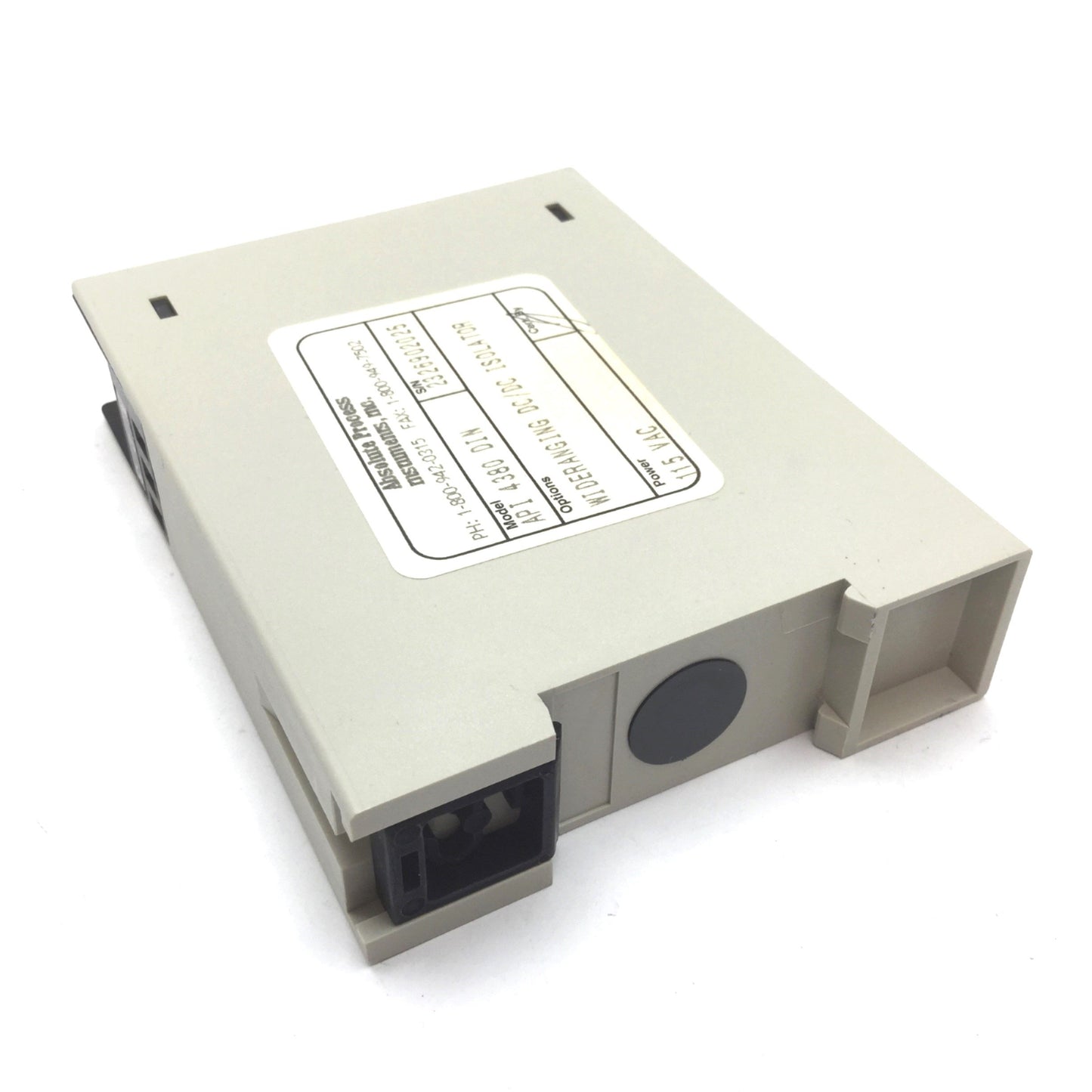 Used Absolute Process Instrument API 4380 DIN Wide Ranging DC/DC Isolated Transmitter