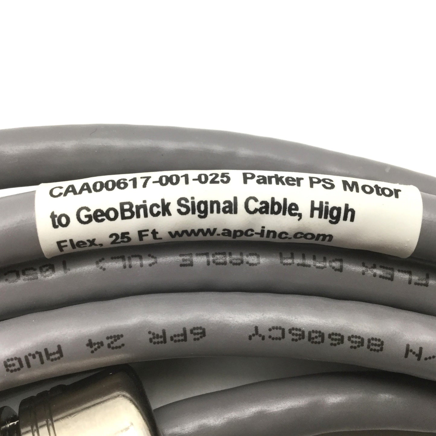 Used APC CAA00617-001-025 Parker PS Servo Motor Encoder To GeoBrick Drive Cable 25FT