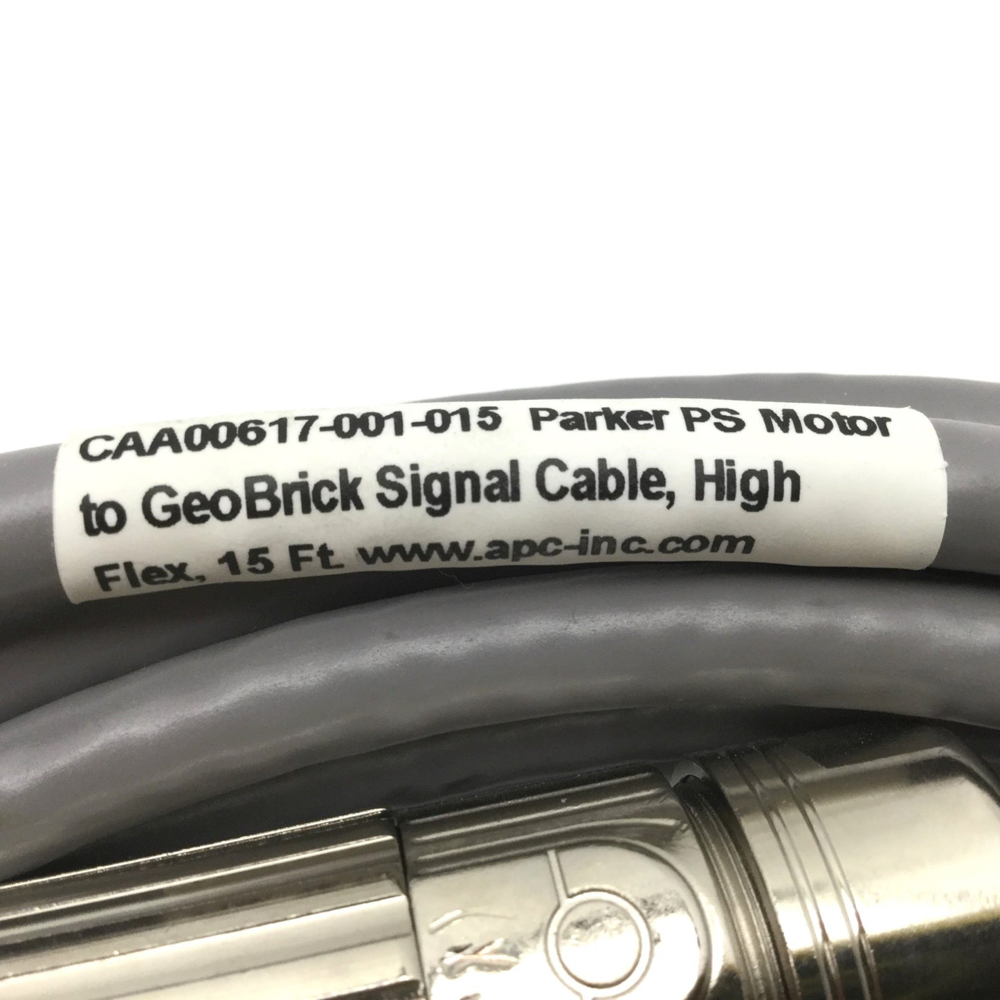 Used APC CAA00617-001-015 Parker PS Servo Motor Encoder To GeoBrick Drive Cable 15FT