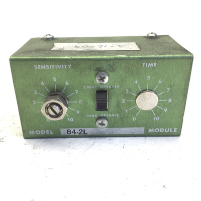 Used Banner B4-2L Photoelectric Amplifier Logic Plug Module, Out: 15VDC, .25A Max