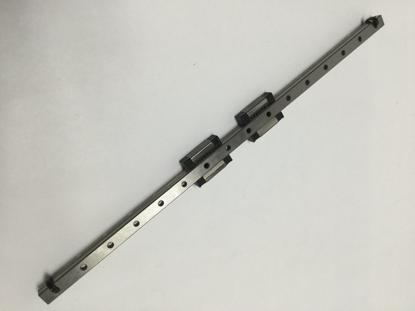 Used IKO LWL7 Linear Ball Bearing Slide Carriage Blocks (x2) on 240mm Guide Rail
