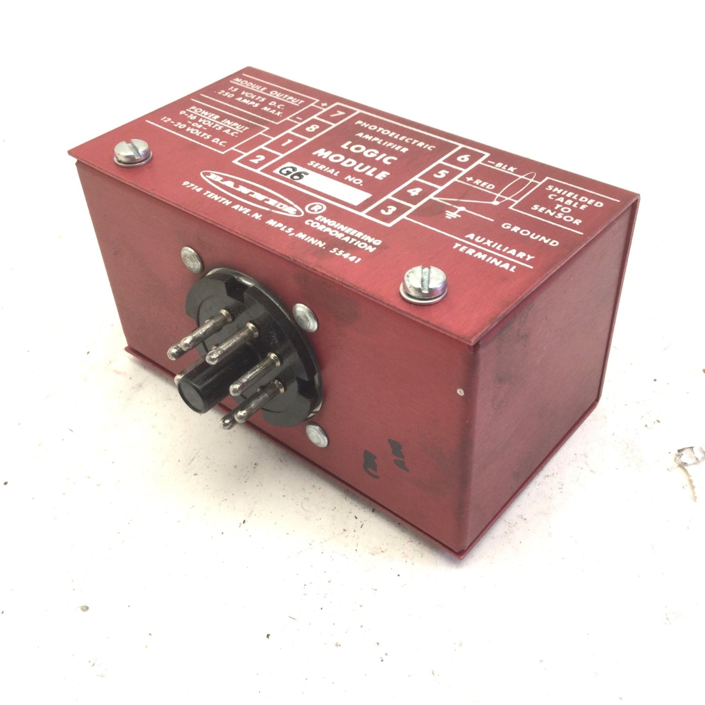 New Banner B5-14 Photoelectric Amplifier Sensor Logic Plug Module, Out: 15VDC