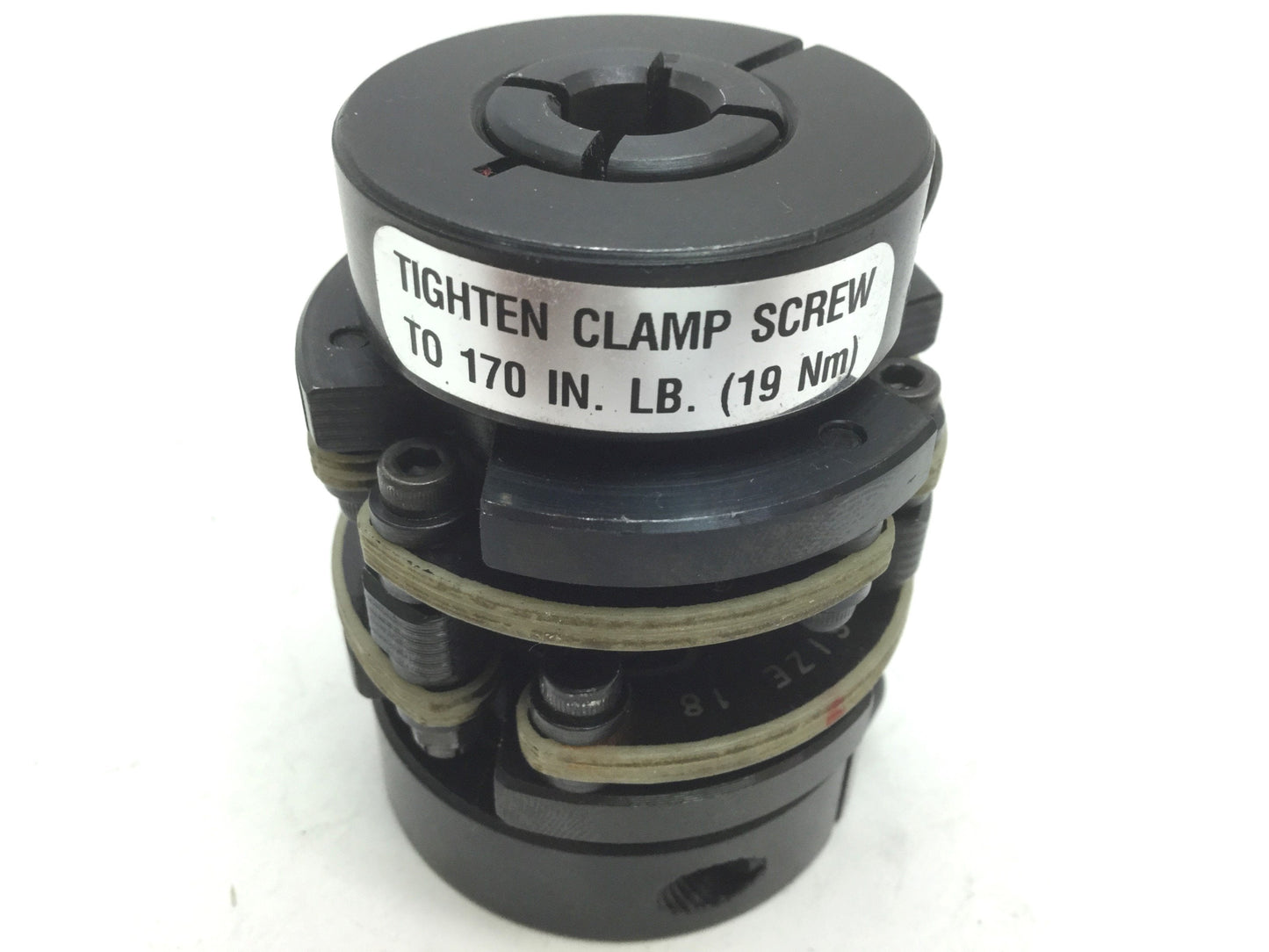 Used Zero Max 6-18 Double Flex Composite Disc Motor Shaft Coupling 3/8" - 5/8" Bore