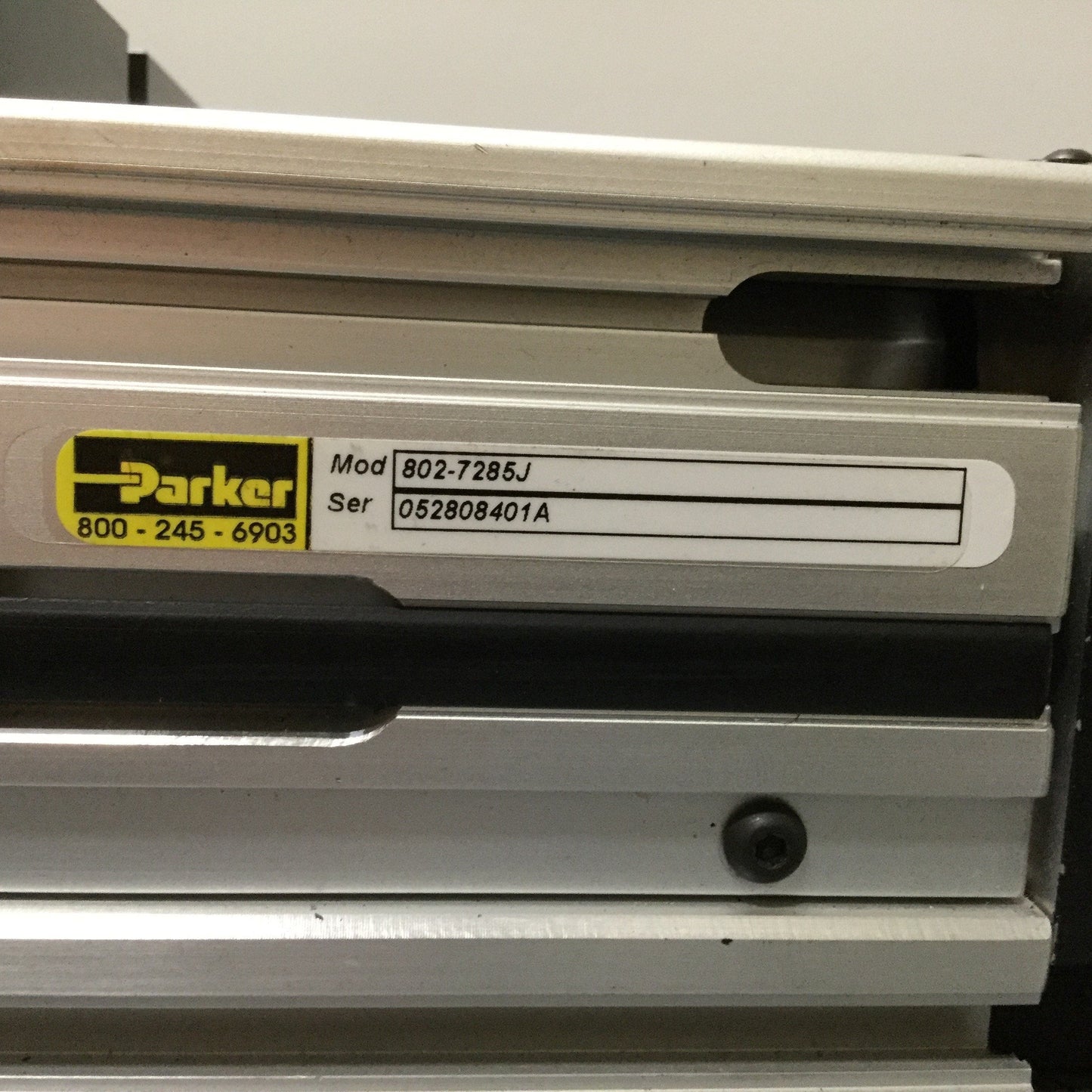Used Parker 412T01XRMS 412XR Series Linear Actuator 150mm Travel 5mm Lead W/O Encoder