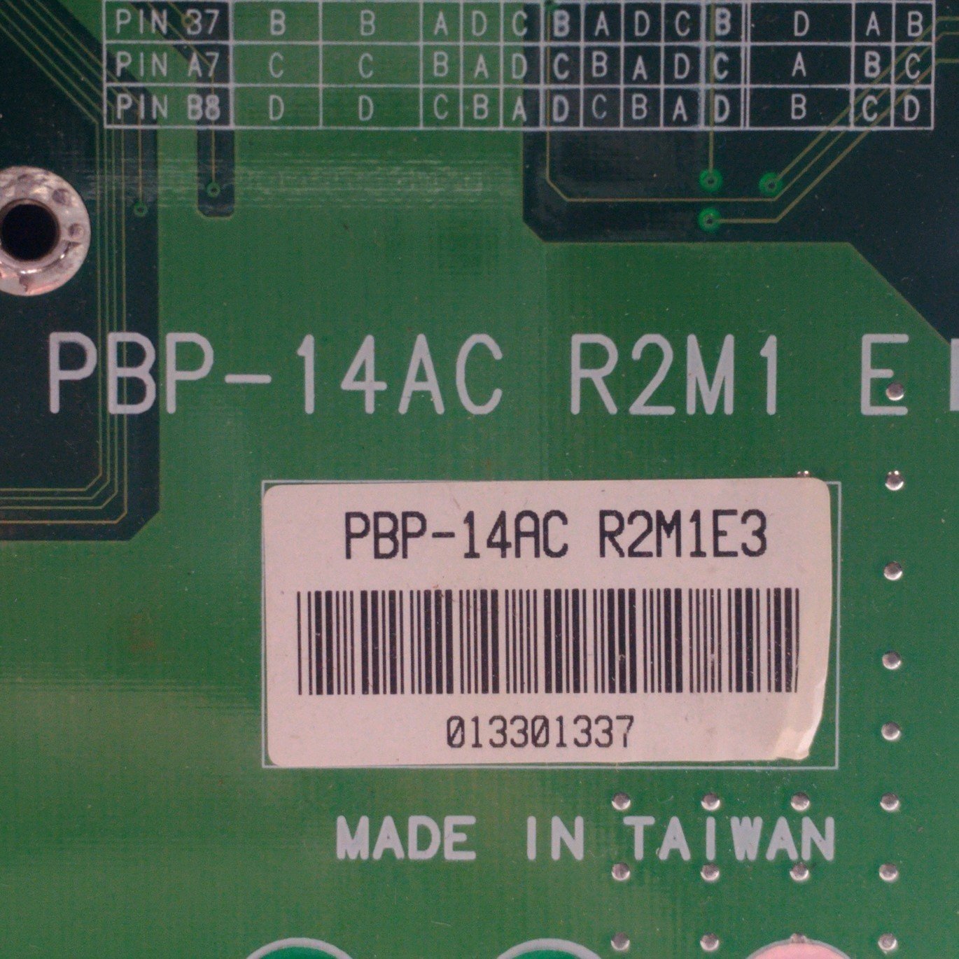 Used Portwell PBP-14AC Computer Backplane, AT/ATX, 2x PICMG 1.0, 1x ISA, 12x PCI