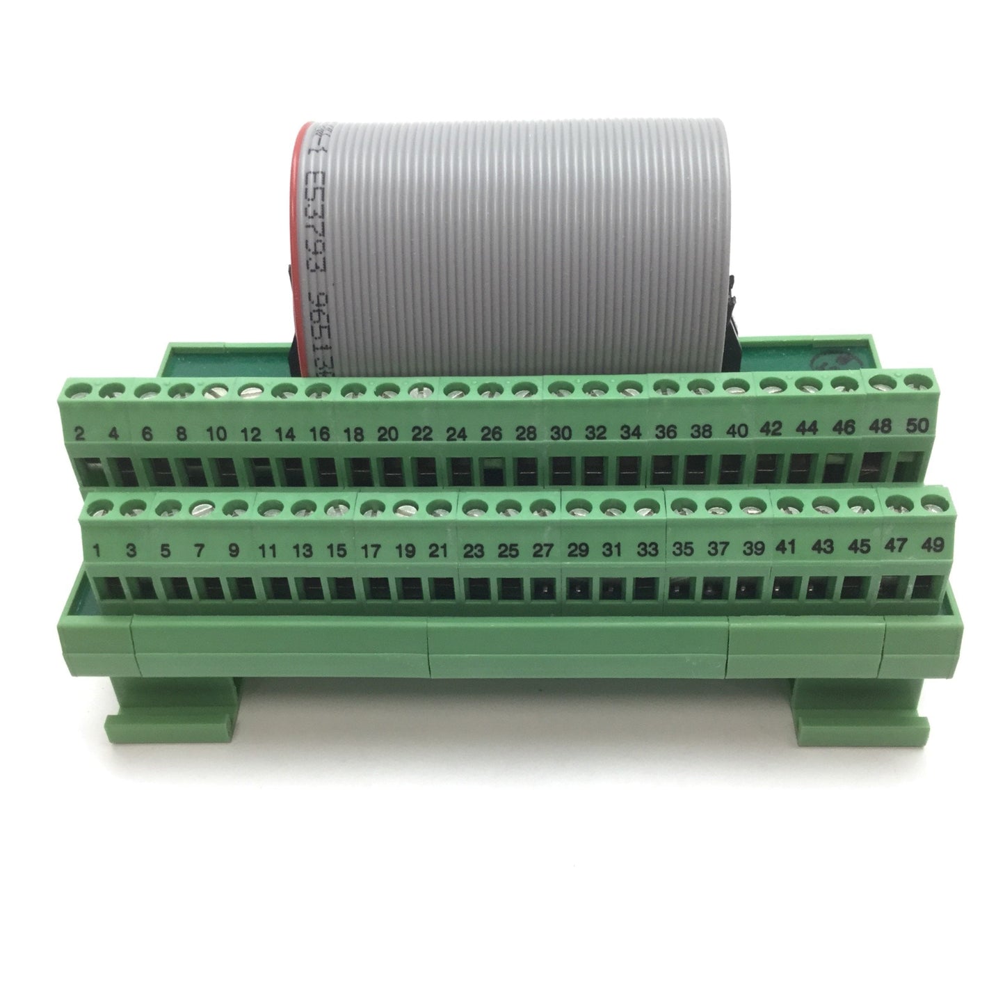 Used Parker VM50 50-Pin Breakout Module, For Parker Zeta 6104 Drive, W/ Ribbon Cable