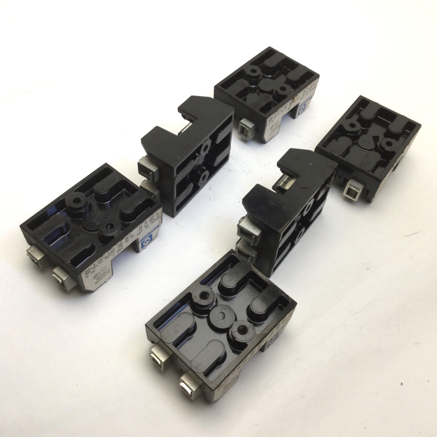 Used Lot of 6 Marathon 4100008 Fust Holders, 250V, 30A Max, 2-Pole