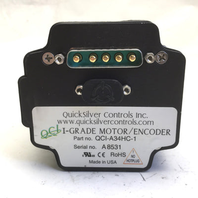 Used Quick Silver QCI-A34HC-1 Motor/Encoder, I-Grade, Nema 34, 13.7A, 675 oz-in