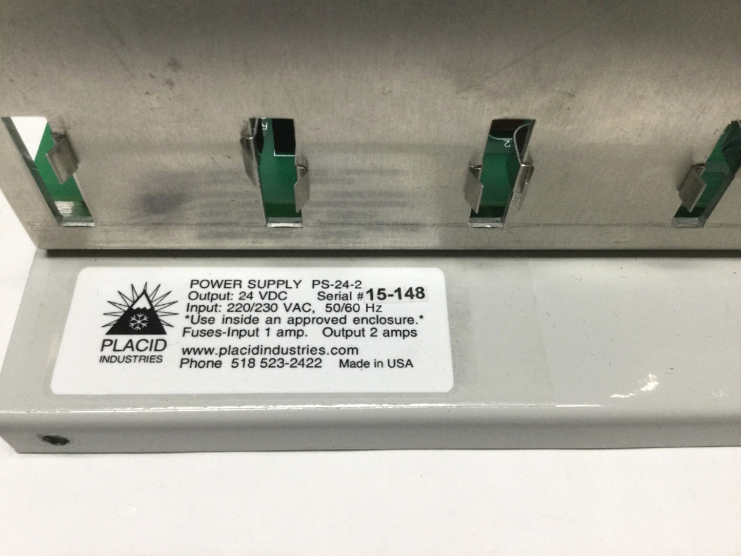 For parts or not working Placid PS-24-2 Constant Current Power Supply 220VAC IN, 0-24VDC/0.75A OUT *PARTS