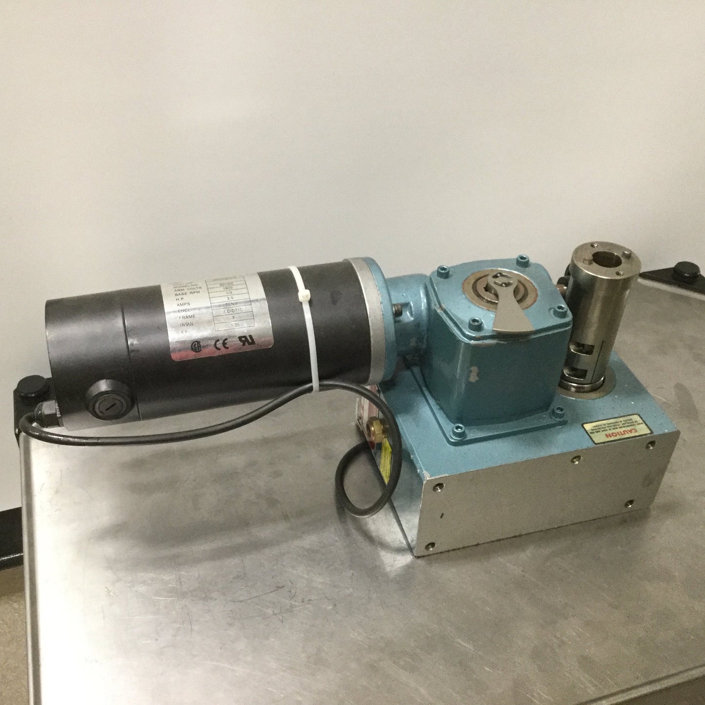Used Camco 250PH20-330 Rotary Indexer Motor & Worm Gear 1/3 HP 20:1 90VDC
