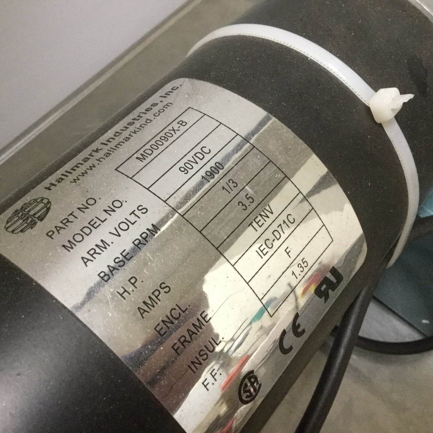 Used Camco 250PH20-330 Rotary Indexer Motor & Worm Gear 1/3 HP 20:1 90VDC