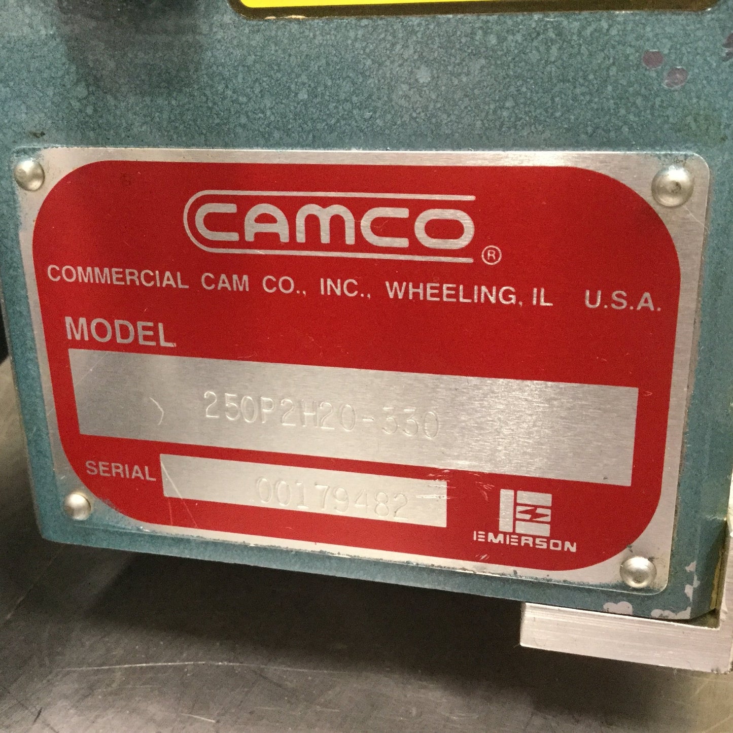 Used Camco 250PH20-330 Rotary Indexer Motor & Worm Gear 1/3 HP 20:1 90VDC