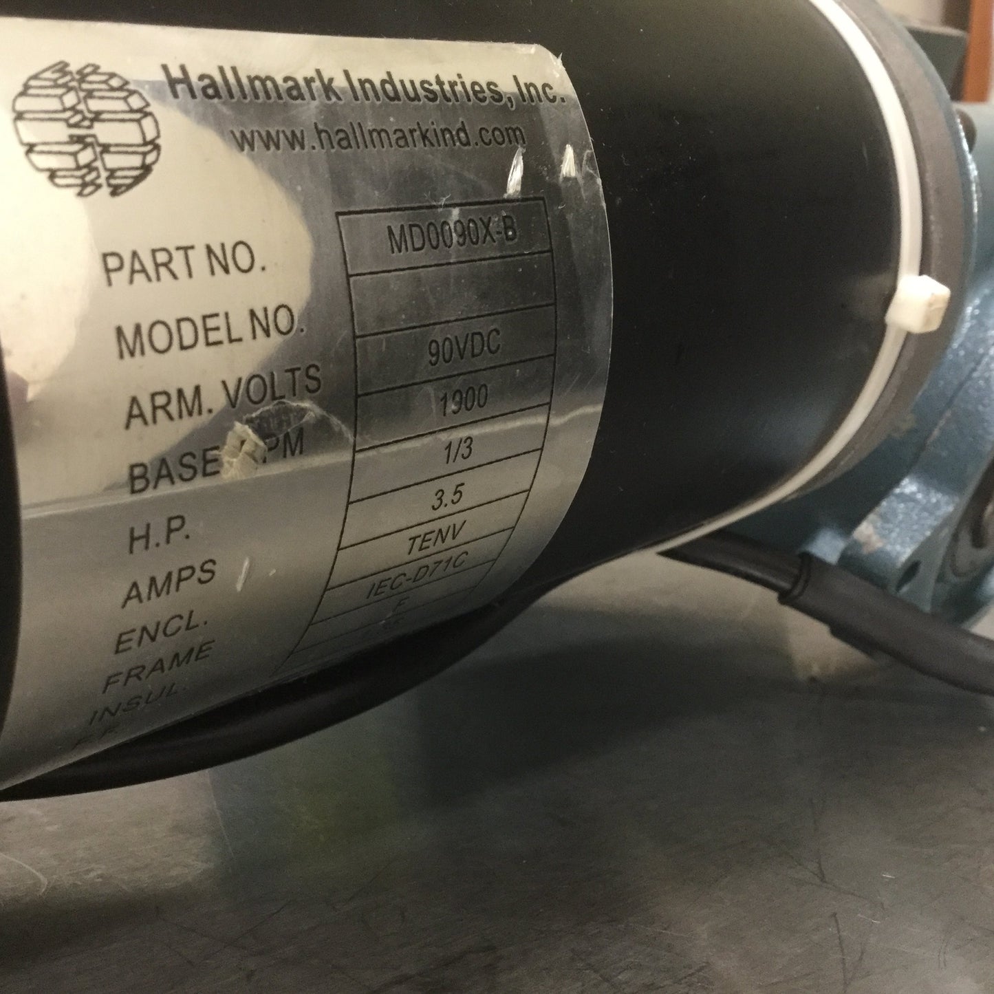 Used Camco 250PH20-330 Rotary Indexer, Motor & Worm Gear, 1/3 HP, 20:1 90VDC