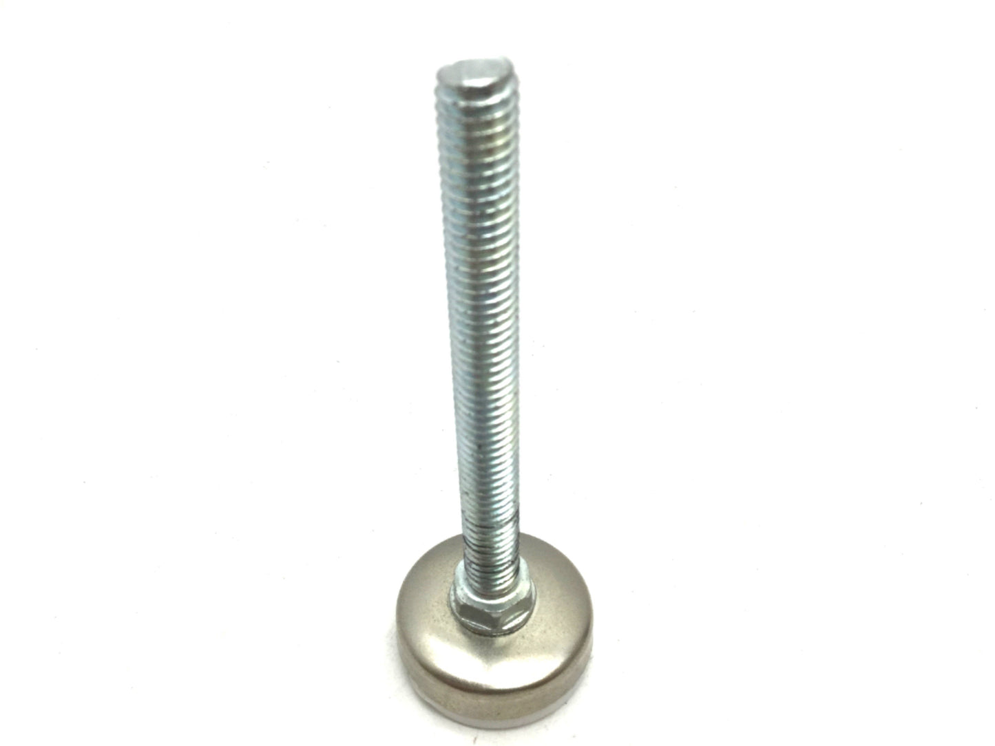 Used Lot of 6 Adjustable Height feet, Foot Diameter: 1.375", Screw: 3/8-16, L: 3.5"