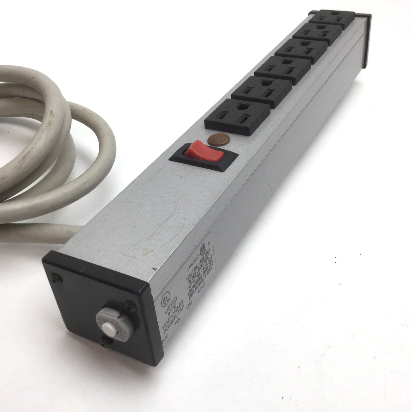 Used Brooks UL207BD Surge Protector Power Strip, 6-Outlets, Rating: 125V 60Hz 15A
